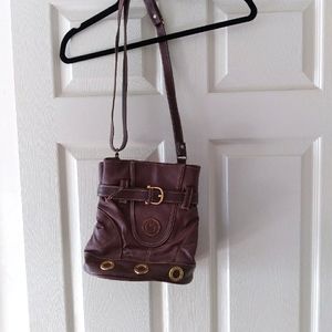 Legent shouder brown leather bag